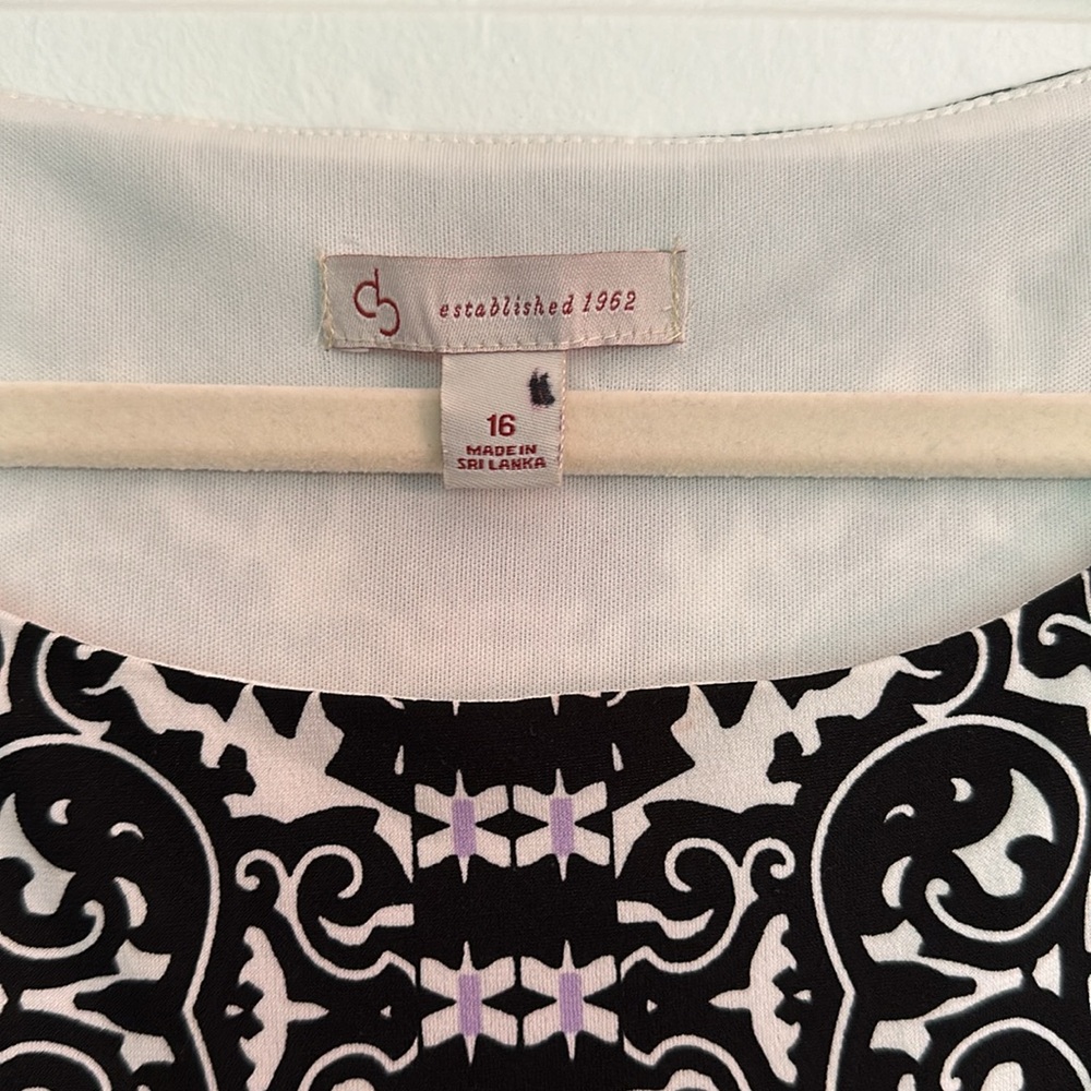 Dress Barn Established 1962 Filagree Tribal Print Dress Size 16 - Picture 4 of 8